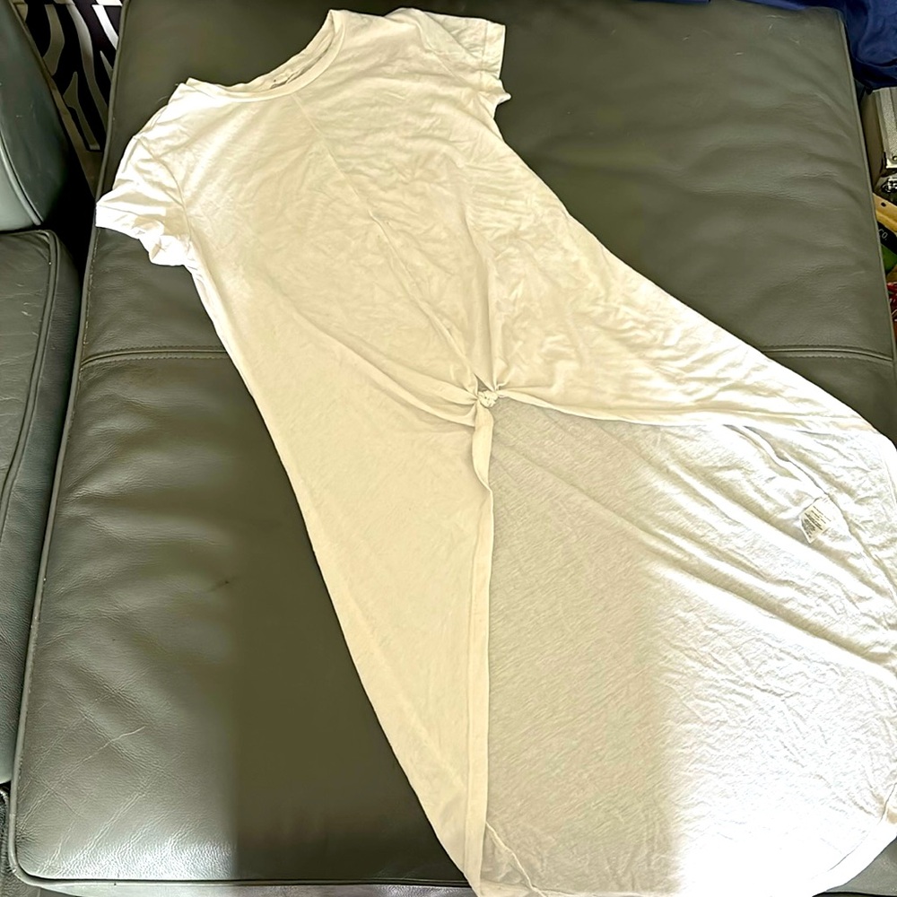 White long cover dress